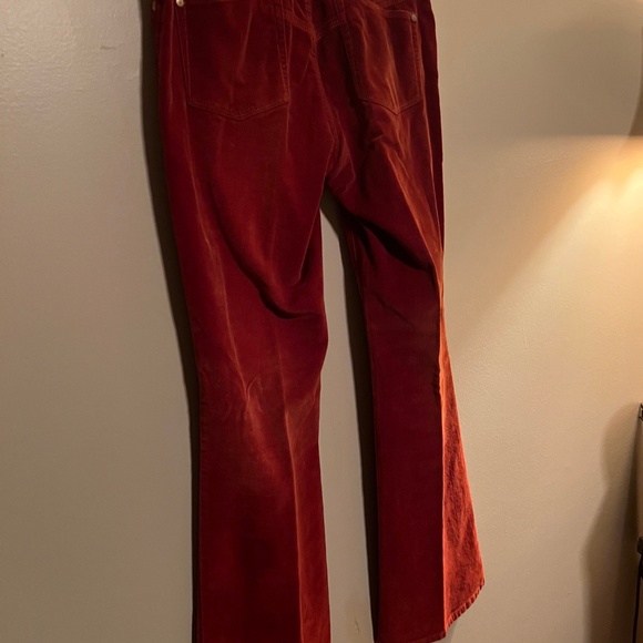 Indigo Palms Women's Bootcut Leg Rust Velvet Mid Rise Jeans - Size 6R - Picture 7 of 9